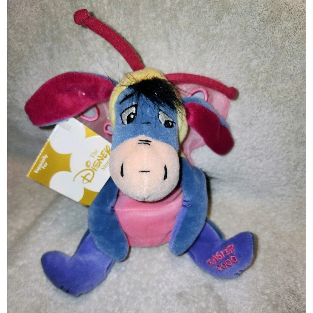 🔥 Disney Store Eeyore Love Bug Bean Bag Mini Plush Animal 8